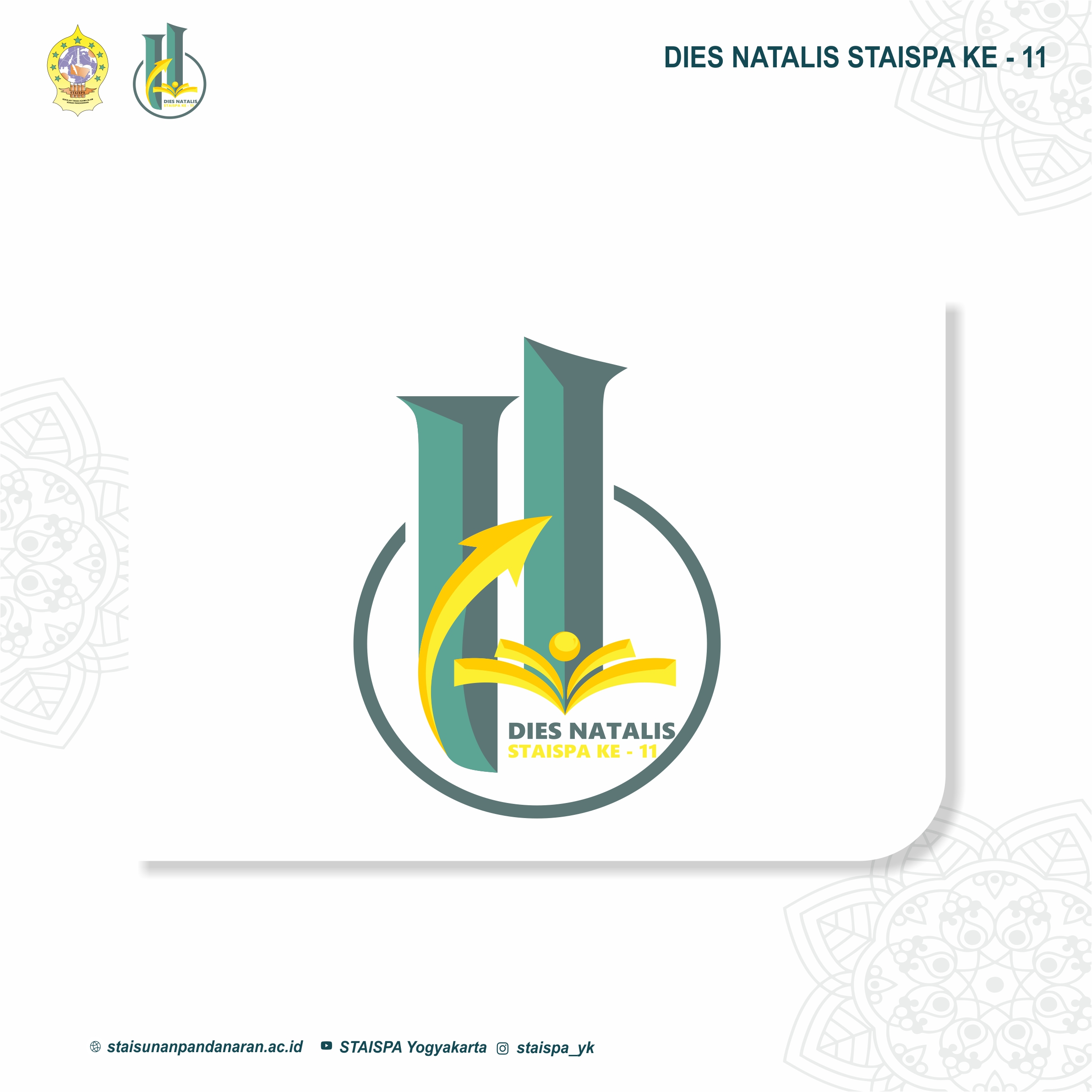 Logo Dies Natalis Ke-11 STAI Sunan Pandanaran Yogyakarta
